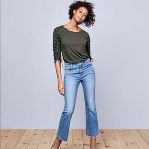 LOFT Vintage straight jeans with raw hem